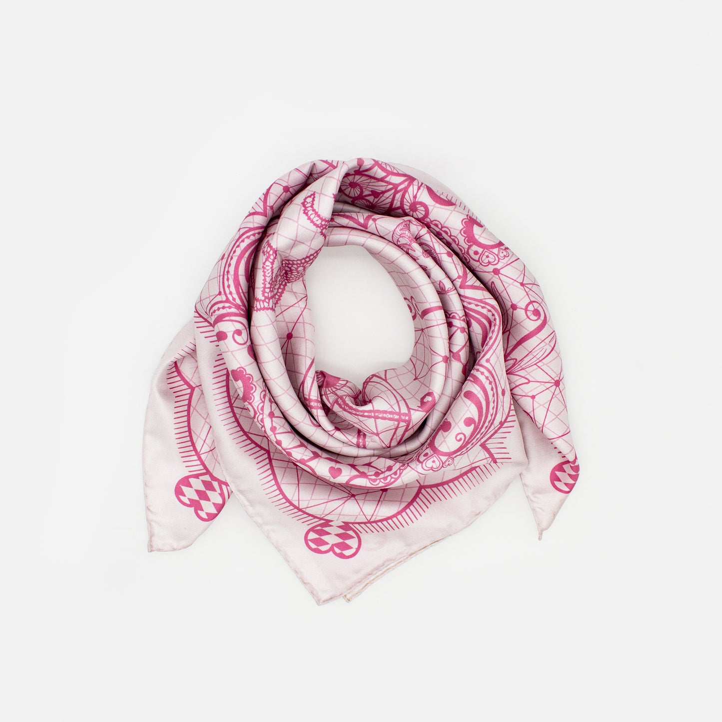 Bavarian Lace Festivity - Midi Silk Scarf