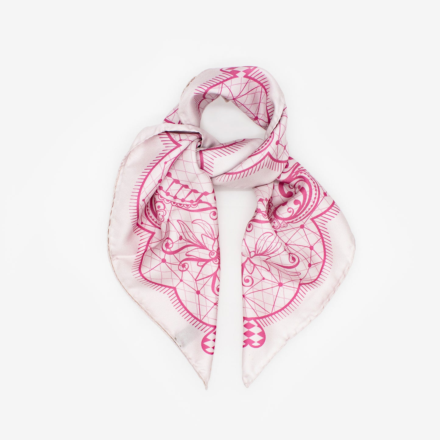 Bavarian Lace Festivity - Midi Silk Scarf