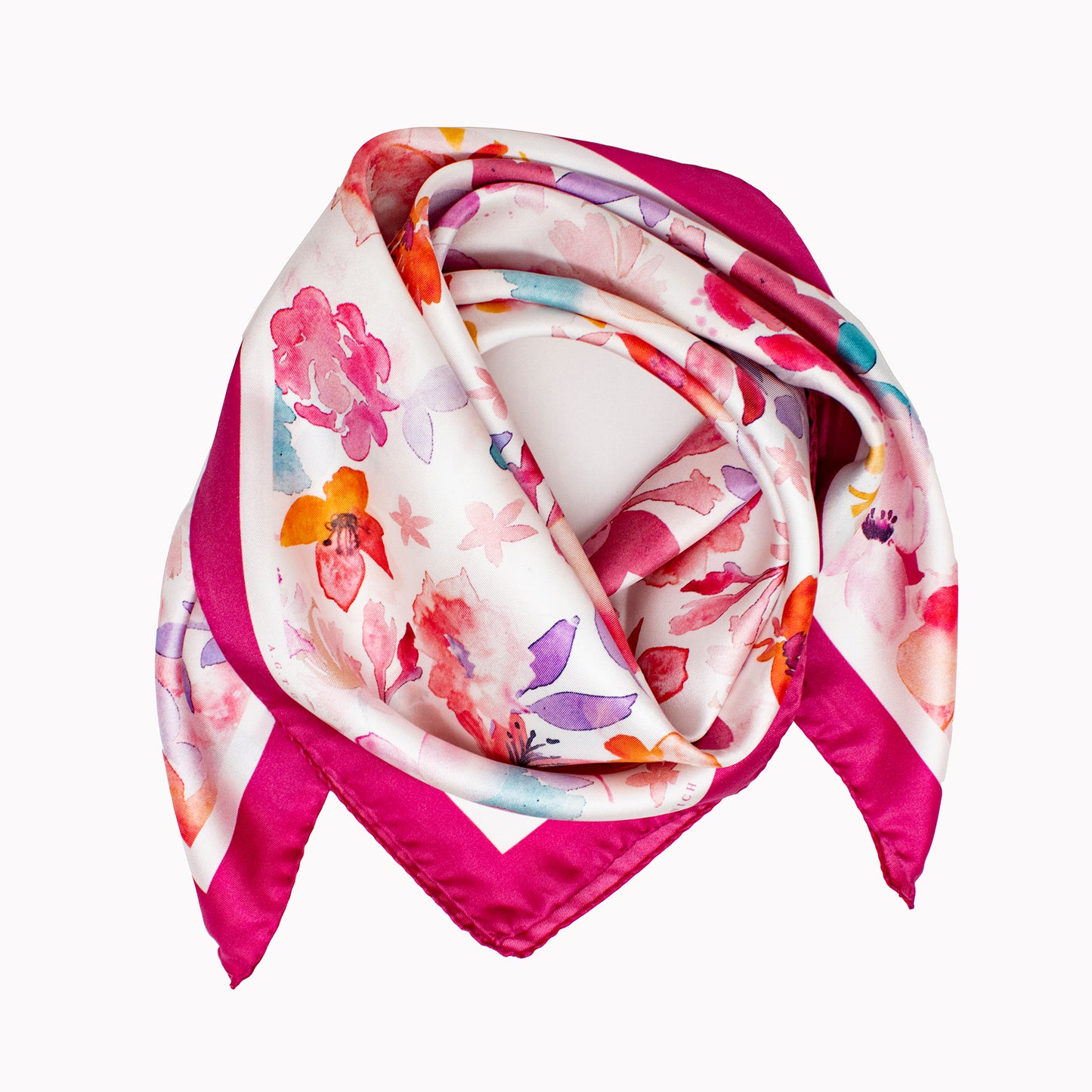 Floral Dreamscape - Midi Silk Scarf