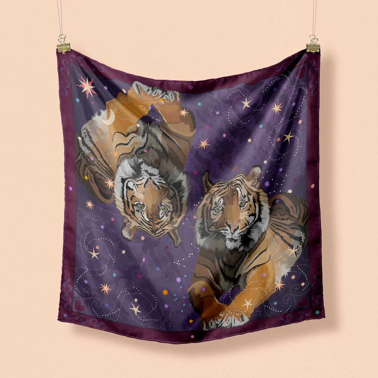 Estrellas para tigres - Katchmagic London - Pañuelo de seda